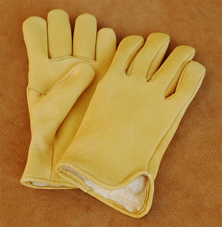 (image for) Elk Hide Slip On Gloves with Pile Lining (Size: 11)